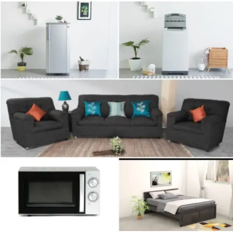 1 BHK Furniture and Appliance with oven Combo Package on rent rent in bengaluru