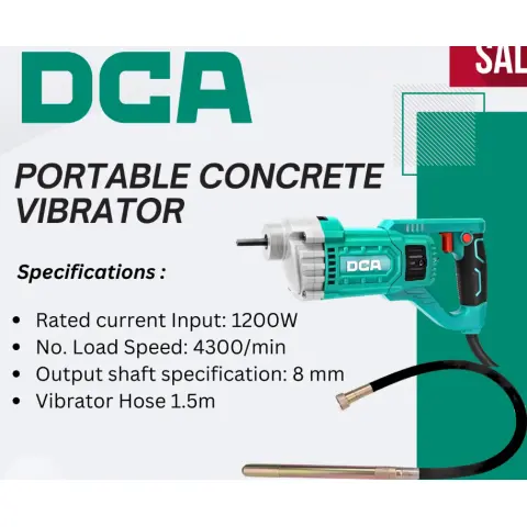 Concrete Vibrator with 60 mm needle rent in 