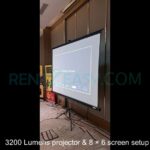 7 by 5 projector and screen rental