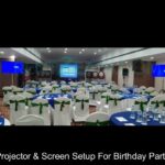 projector and screen rental for birthday party