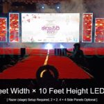 20 By 10 big size led wall rental